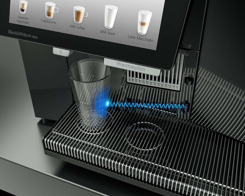 Thermoplan Black & White 4 neo mit Sensor-Gefäßerkennung